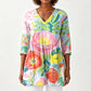 Women's Loose Digital Print Round Neck T-Shirt Short Sleeve Casual Top