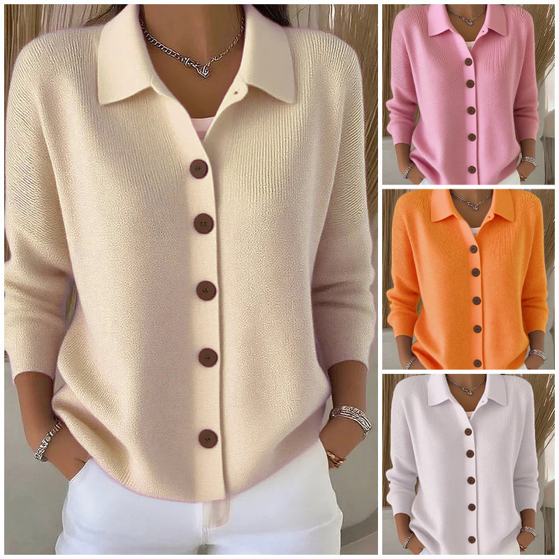 Women’s Casual Knit Button-Down Top