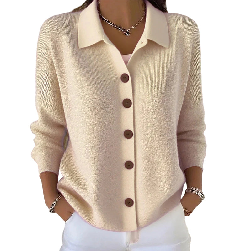 Women’s Casual Knit Button-Down Top