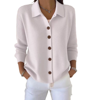 Women’s Casual Knit Button-Down Top