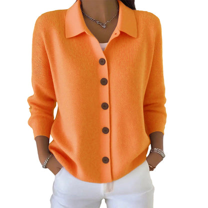 Women’s Casual Knit Button-Down Top