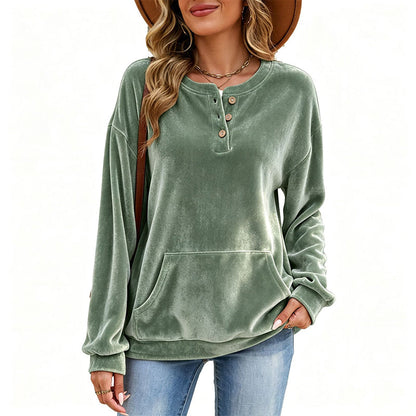 Women's Golden Velvet Sweatshirt