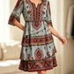 🌸Women’s Bohemian V-Neck Tiered Ruffle Dress
