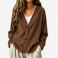 🧶✨ Women's V-Neck Corduroy Knit Cardigan – Cozy Comfort Meets Effortless Style