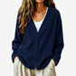 🧶✨ Women's V-Neck Corduroy Knit Cardigan – Cozy Comfort Meets Effortless Style