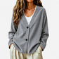 🧶✨ Women's V-Neck Corduroy Knit Cardigan – Cozy Comfort Meets Effortless Style