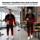 Men's Gradient Tracksuit Set - Hoodie and Sweatpants