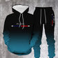 Men's Gradient Tracksuit Set - Hoodie and Sweatpants