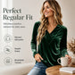 Women's Casual V-Neck Long Sleeve Top