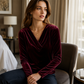 Women's Casual V-Neck Long Sleeve Top