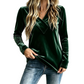 Women's Casual V-Neck Long Sleeve Top