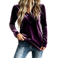 Women's Casual V-Neck Long Sleeve Top