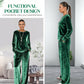 🍁New Fall Collection-Women's Velvet Top & Pants 2-Piece Set