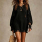 Women's Crewneck Distressed Oversized Sweater