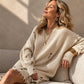 Women's Crewneck Distressed Oversized Sweater