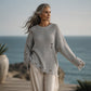 Women's Crewneck Distressed Oversized Sweater