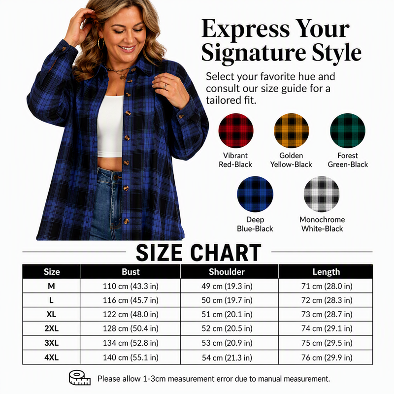 Women's Plaid Button Down Shirt
