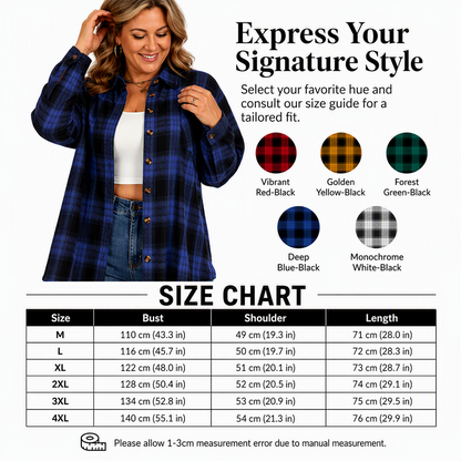 Women's Plaid Button Down Shirt