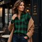 Women's Plaid Button Down Shirt