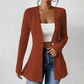 Women's One-Button Solid Color Blazer