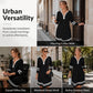 Women's Casual Striped Half-Zip Long Sleeve Dress