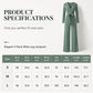 Women's Long Sleeve V-Neck Jumpsuit with Belt