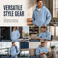 Men's Full -Zip Waffle Knit Hooded Sweatshirt