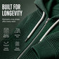 Men's Full -Zip Waffle Knit Hooded Sweatshirt