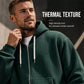 Men's Full -Zip Waffle Knit Hooded Sweatshirt