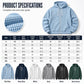 Men's Full -Zip Waffle Knit Hooded Sweatshirt