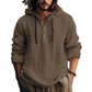 Men's Casual Long Sleeve Breathable Hooded Shirt