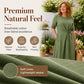 Women's Elegant Midi Dress with Adjustable Waist Tie