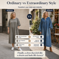 Women's Long Lantern Sleeve Maxi Denim Dress
