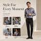 Men's Retro Geometric Print Shirt