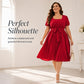 Women's Plus Size Polka Dot Dress 