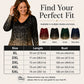 Women's V-Neck Gradient Print Long Sleeve Shirt