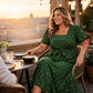 Women's Plus Size Polka Dot Dress 
