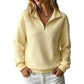 Women's Quilted Grid Half Zip Sweatshirt