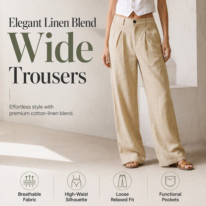 Women's Breathable Wide-Leg Pants