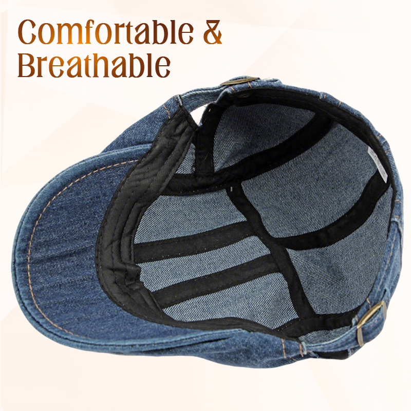 Unisex Denim Newsboy Cap