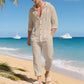 Breathable Linen Beachwear Outfit for Men