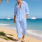 Breathable Linen Beachwear Outfit for Men