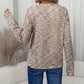 Women's Waffle V-Neck Long Sleeve Top