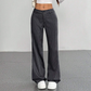 Women's Striped Flared Dress Pants