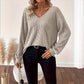 Women's Elegant Back Bowknot Knit Top