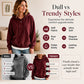 Women's Corduroy Hooded Sweatshirt with Pockets