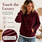 Women's Corduroy Hooded Sweatshirt with Pockets