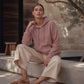 Women's Corduroy Hooded Sweatshirt with Pockets