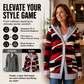 Women's Plush-Lined Hooded Knit Cardigan
