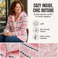 Women's Plush-Lined Hooded Knit Cardigan